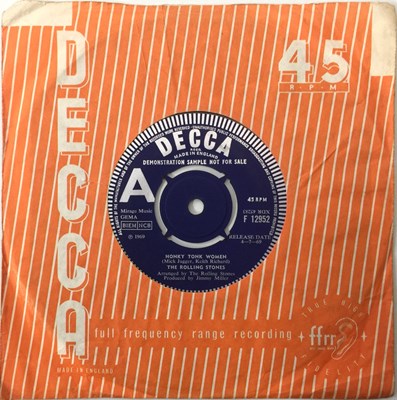 Lot 79 - THE ROLLING STONES - HONKY TONK WOMEN/ YOU CAN'T ALWAYS GET WHAT YOU WANT 7" (UK DEMO - DECCA - F12952)