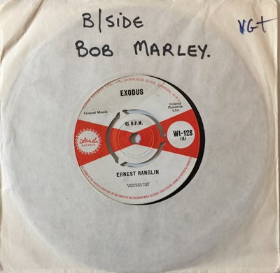 Lot 220 - ERNEST RANGLIN - EXODUS/ ROBERT MARLEY (SIC) - ONE CUP OF COFFEE UK 7'' (WI-128)