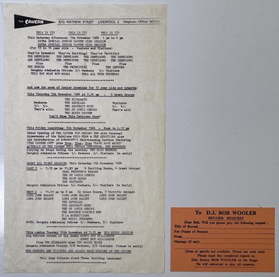 Lot 178 - THE BEATLES INTEREST - CAVERN CLUB MEMORABILIA.