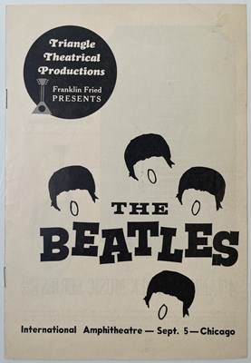 Lot 274 - THE BEATLES - ORIGINAL SEPT 1964 PROGRAMME FOR CHICAGO.