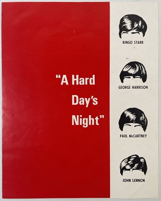 Lot 180 - THE BEATLES - ORIGINAL HARD DAY'S NIGHT SYNOPSIS BOOKLET.