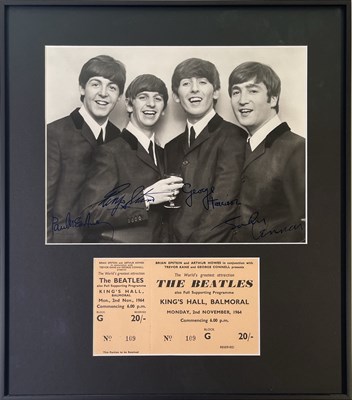 Lot 291 - THE BEATLES - ORIGINAL TICKET FOR KING'S HALL, BALMORAL.