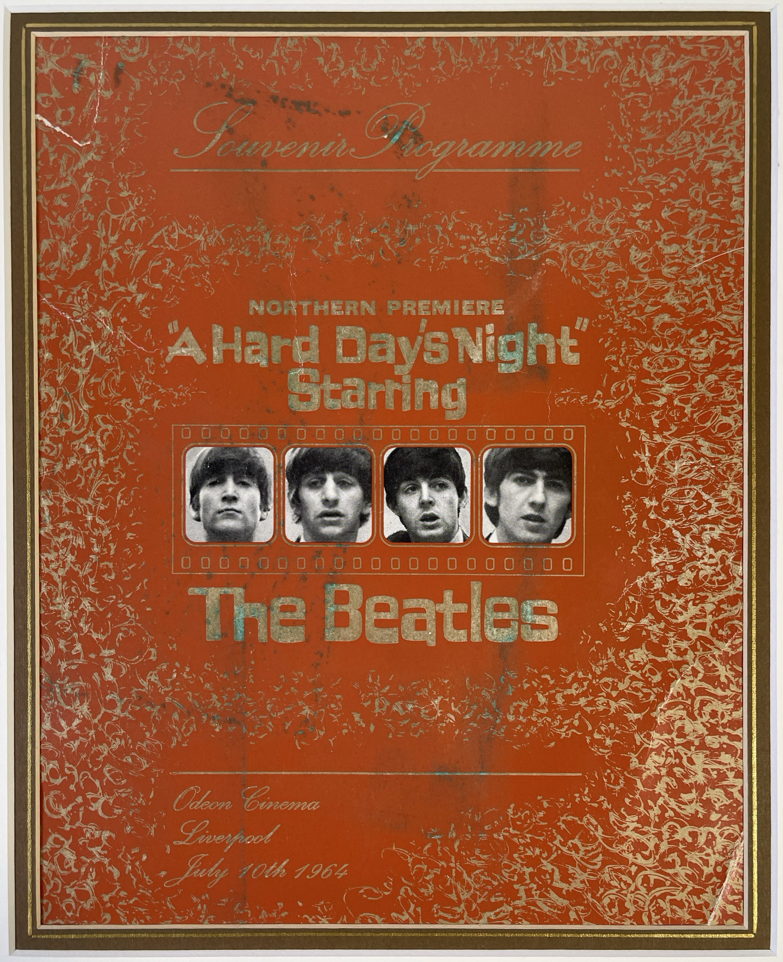 Lot 383 - THE BEATLES - DISPLAY WITH FULL SET OF