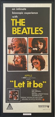 Lot 326 - THE BEATLES - ORIGINAL LET IT BE AUSTRALIAN DAYBILL POSTER.