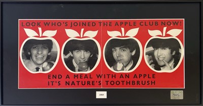 Lot 327 - THE BEATLES - ORIGINAL COUNCIL OF DENTISTRY POSTER.