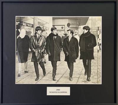 Lot 307 - THE BEATLES - ORIGINAL VINTAGE PHOTO OF THE GROUP IN LIVERPOOL.