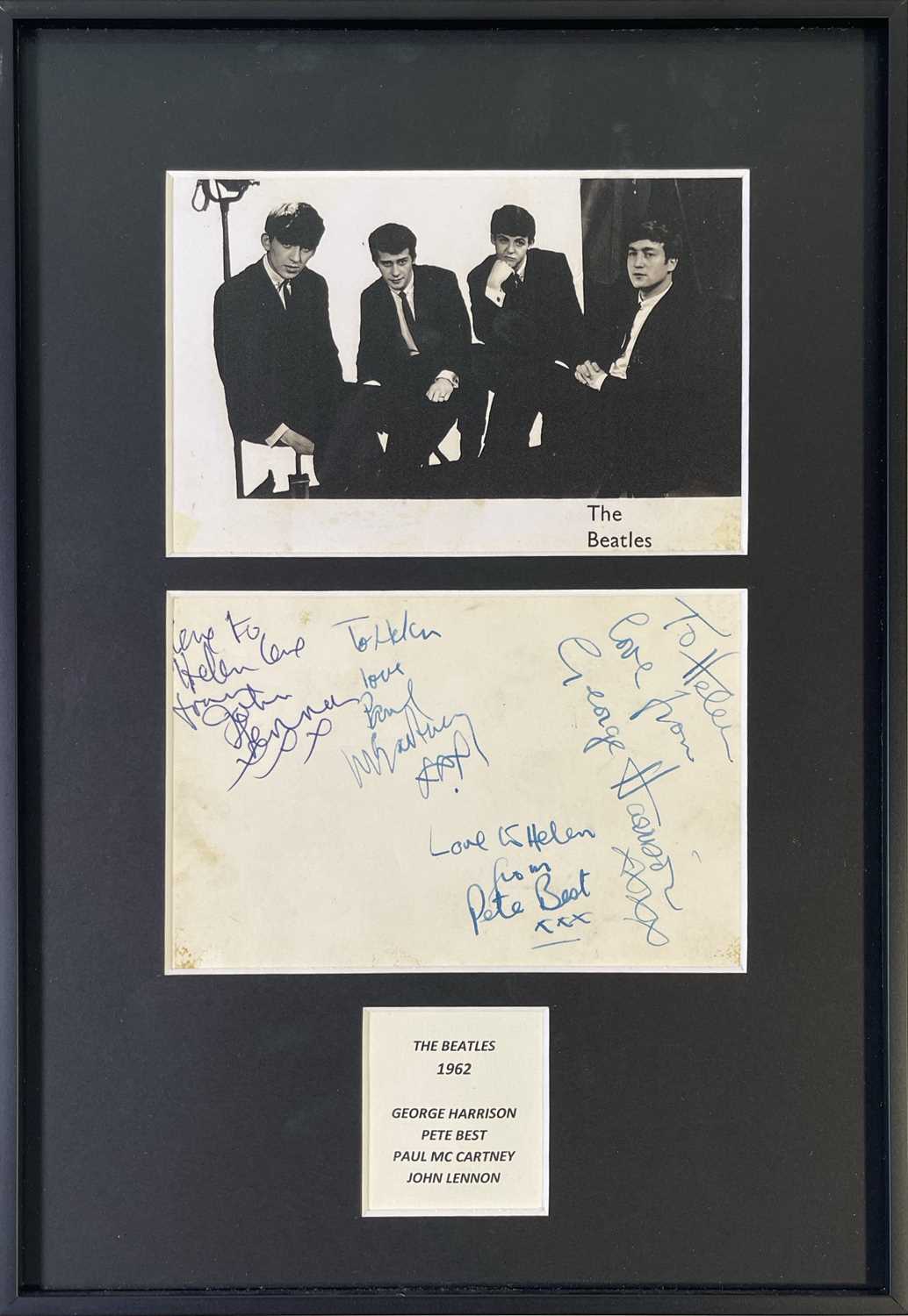 Lot 371 - THE BEATLES - FULLY SIGNED ORIGINAL 1962