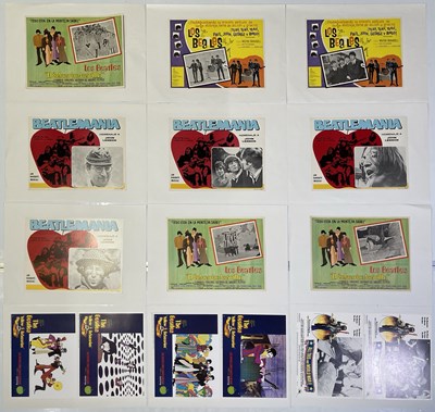 Lot 191 - THE BEATLES - LOBBY CARD COLLECTION INC MEXICAN 'HELP!' AND OTHERS.