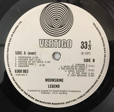 Lot 182 - LEGEND - MOONSHINE LP (VERTIGO 6360 063 - UK ORIGINAL)