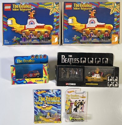 Lot 196 - THE BEATLES - YELLOW SUBMARINE LEGO SETS / CORGI COLLECTABLES.