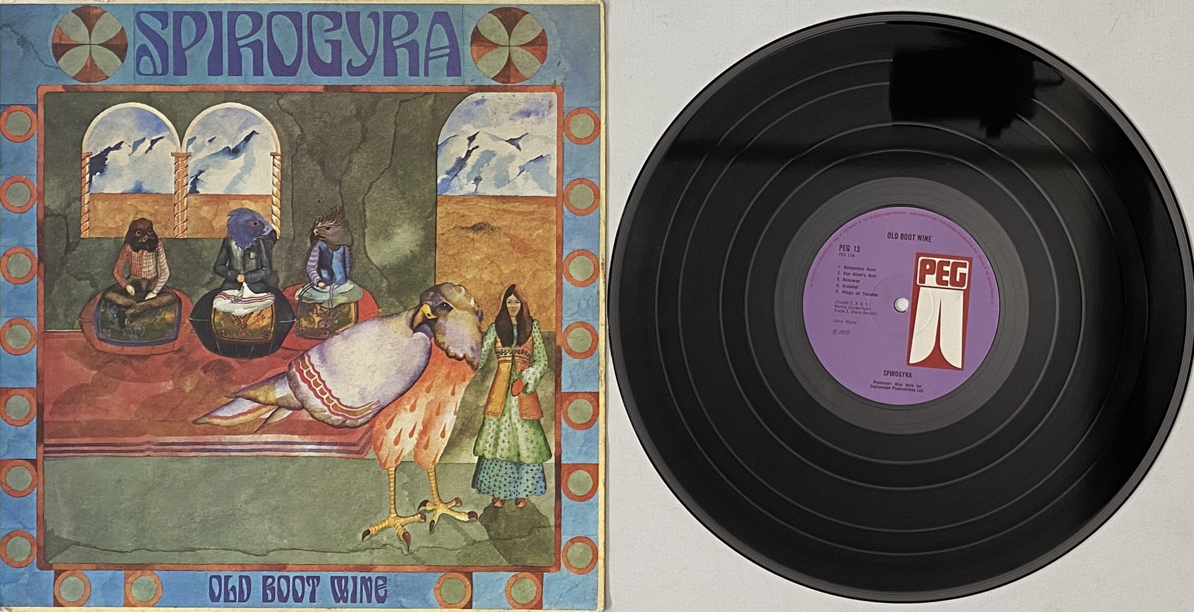 Lot 235 - SPIROGYRA - OLD BOOT WINE LP (ORIGINAL UK