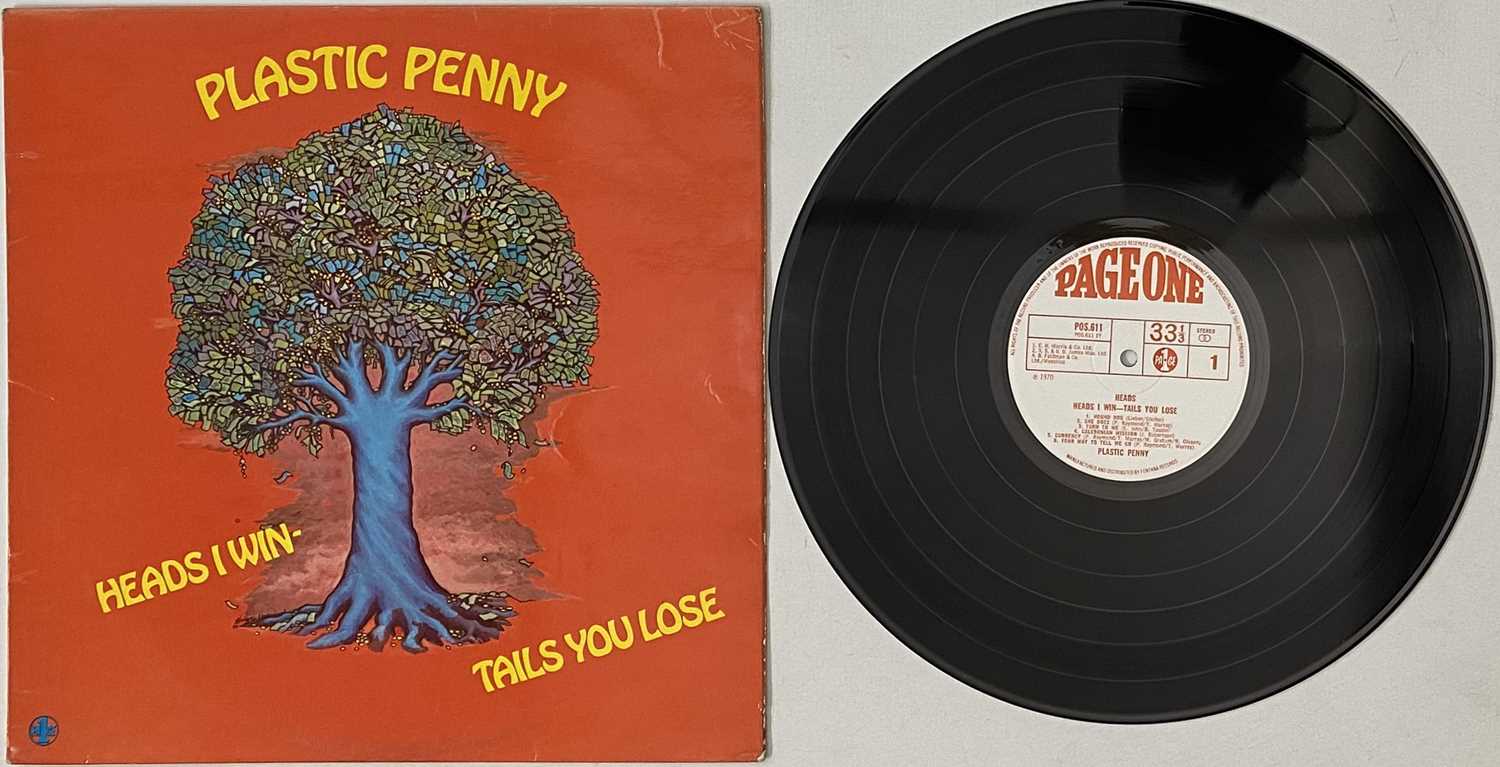 Lot 2380242 - PLASTIC PENNY - HEAD I WIN - TALES YOU LOSE LP (ORIGINAL UK COPY - PAGE ONE POS 011)