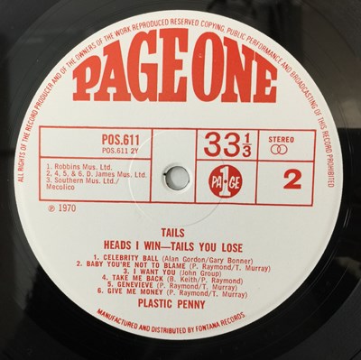 Lot 2380242 - PLASTIC PENNY - HEAD I WIN - TALES YOU LOSE LP (ORIGINAL UK COPY - PAGE ONE POS 011)