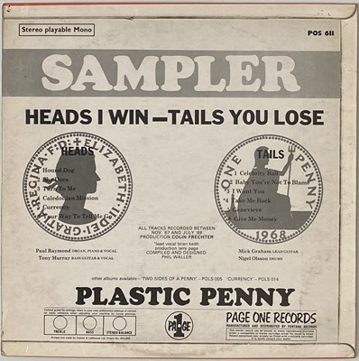 Lot 2380242 - PLASTIC PENNY - HEAD I WIN - TALES YOU LOSE LP (ORIGINAL UK COPY - PAGE ONE POS 011)