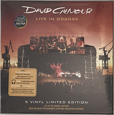 Lot 280 - DAVID GILMOUR - LIVE IN GDANSK (5 x LP BOX SET - EMI 50999 2 35484 1 1)