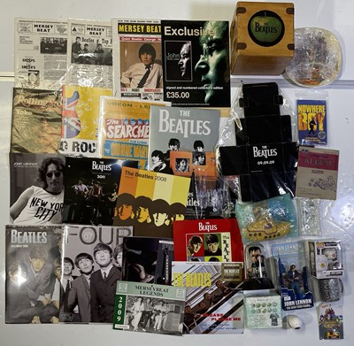 Lot 221 - THE BEATLES - MEMORABILIA INC CALENDARS / FIGURINES ETC.