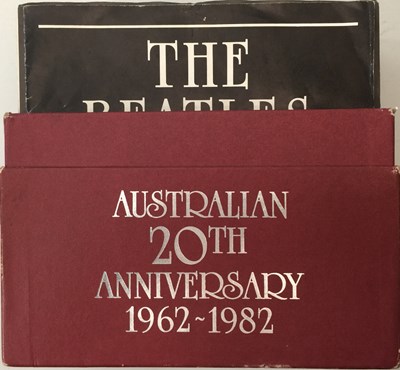 Lot 62 - THE BEATLES - AUSTRLIAN 20TH ANNIVERSARY 1962-1982 BOX SET (34 x 7" - PARLOPHONE AB34)