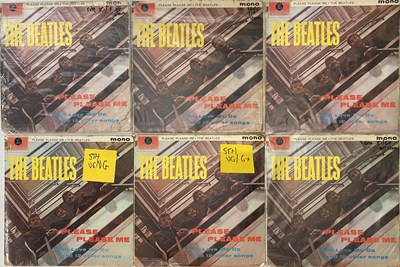 Lot 80 - THE BEATLES - PLEASE PLEASE ME LP VARIANTS PACK (INC BLACK & GOLD)