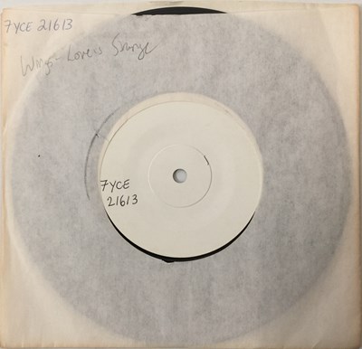 Lot 106 - WINGS - LOVE IS STRANGE 7" (TEST PRESSING)