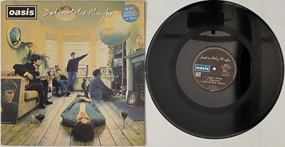 Lot 368 - OASIS - DEFINITELY MAYBE LP (EUROPEAN ORIGINAL - HELTER SKELTER - HES 477318 1)