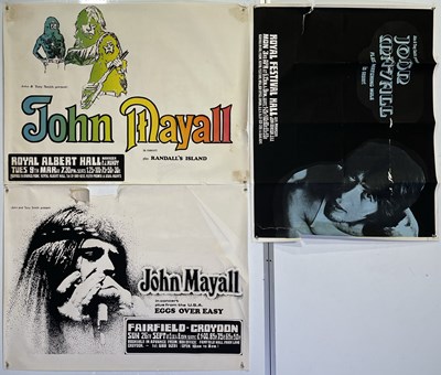 Lot 455 - JOHN MAYALL - THREE ORIGINAL CONCERT POSTERS.