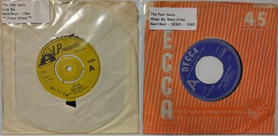 Lot 320 - THE POOR SOULS - ORIGINAL UK 7" RELEASES