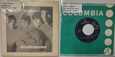 Lot 322 - JOHN'S CHILDREN - UK 7" RELEASES