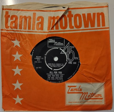 Lot 333 - EARL VAN DYKE AND THE SOUL BROTHERS - ALL FOR YOU 7" (ORIGINAL UK TAMLA MOTOWN - TMG 506)