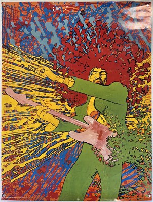 Lot 384 - MARTIN SHARP - JIMI HENDRIX EXPLODING BIG O.