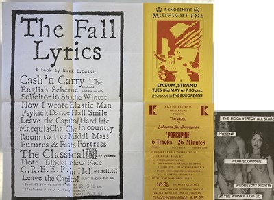 Lot 128 - 1980S PUNK AND NEW WAVE FLYERS - ECHO AND THE BUNNYMEN / THE FALL