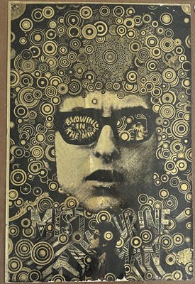 Lot 85 - BOB DYLAN BLOWIN' IN THE MIND ORIGINAL 1967 MARTIN SHARP GOLD FOIL POSTER