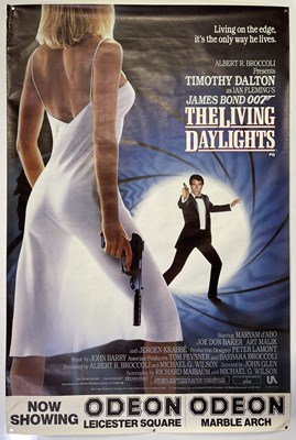 Lot 168 - JAMES BOND - THE LIVING DAYLIGHTS (1987) ORIGINAL CINEMA BILLBOARD POSTER.