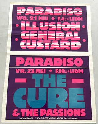 Lot 93 - THE CURE PARADISO AMSTERDAM CONCERT POSTER FROM MAY 23RD 1980