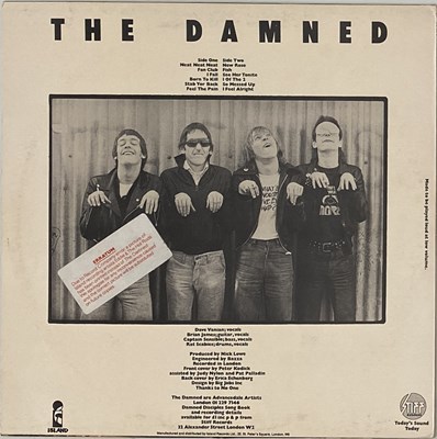 Lot 347 - THE DAMNED - DAMNED DAMNED DAMNED LP (UK ORIGINAL MISPRESS - STIFF - SEEZ 1)