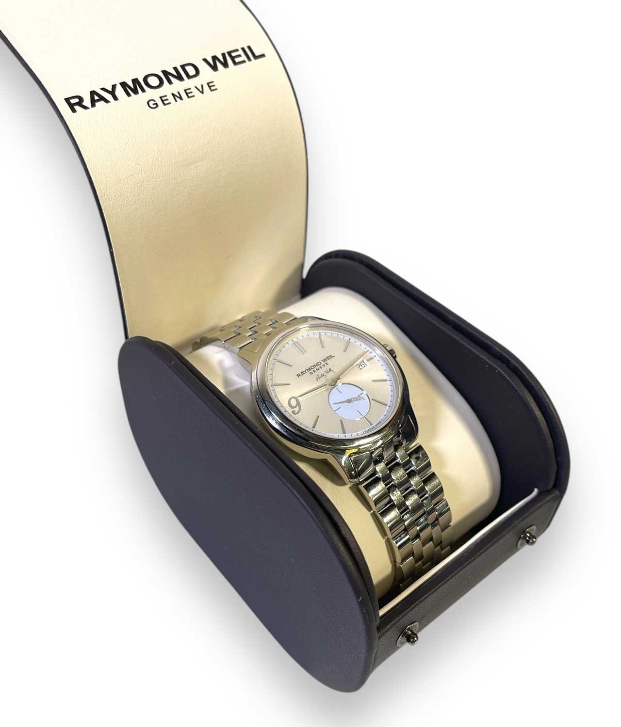 Lot 408 - RAYMOND WEIL - COLLECTABLE BUDDY HOLLY WATCH.