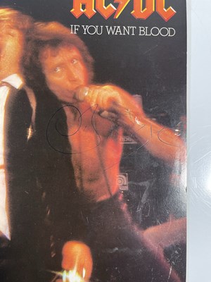 Lot 487 - AC/DC - SIGNED COPY OF 'IF YOU WANT BLOOD'.