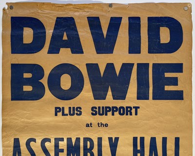 Lot 590 - DAVID BOWIE - RARE ORIGINAL 1972 WORTHING CONCERT POSTER.