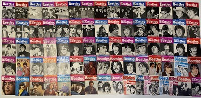 Lot 448 - THE BEATLES - MOSTLY COMPLETE SET OF MONTHLY MAGAZINES.