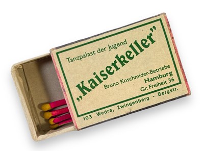 Lot 234 - AN ORIGINAL C 1960S KAISERKELLER MATCHBOX - BEATLES HAMBURG DAYS.