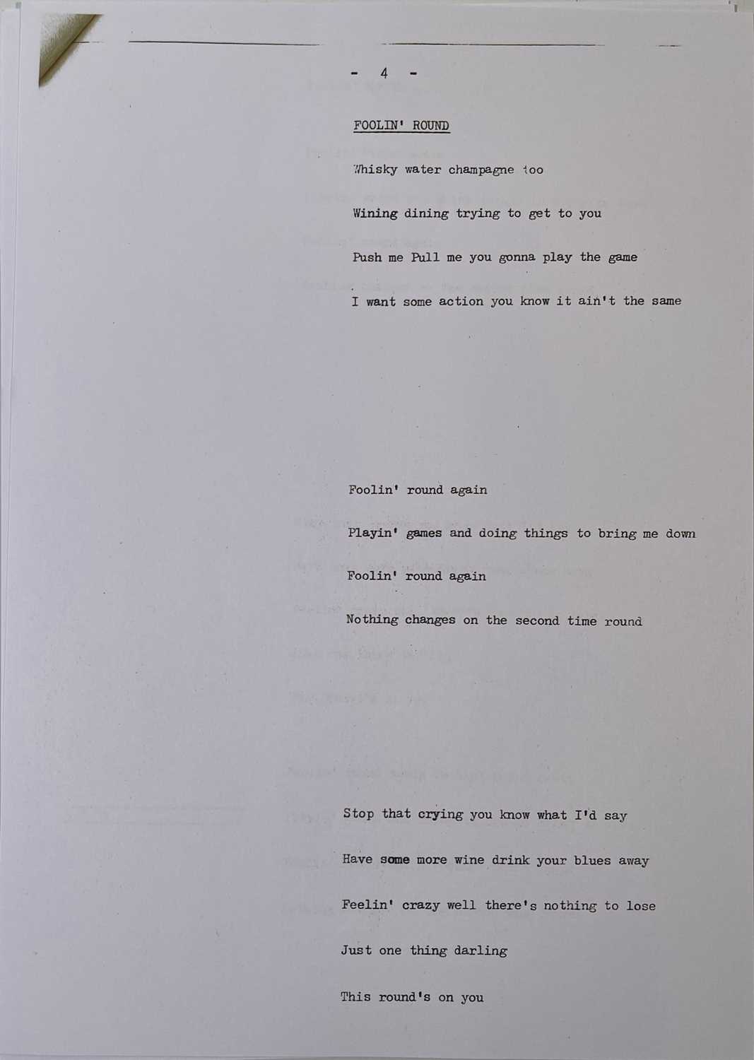 Lot 235 THE BEATLES BOB HARRIS SIGNED OLD GREY