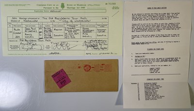 Lot 237 - THE BEATLES - PAUL MCCARTNEY INTEREST- ORIGINAL WINGS TICKET / ORDER FORM.