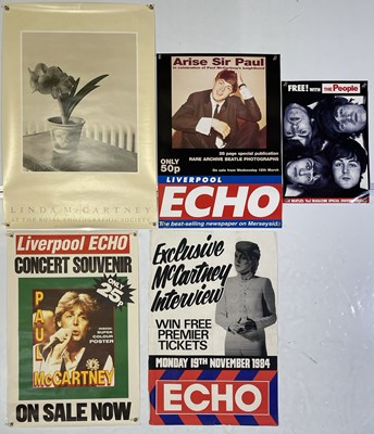 Lot 346 - THE BEATLES - LIVERPOOL ECHO HEADLINE POSTERS