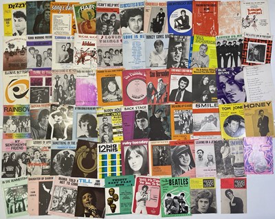 Lot 52 - LARGE COLLECTION OF ORIGINAL SHEET MUSIC INC BEATLES / ROLLING STONES ETC.