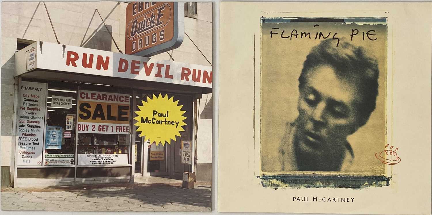 Lot 133 - PAUL MCCARTNEY - FLAMING PIE/ RUN DEVIL RUN