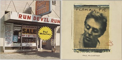 Lot 133 - PAUL MCCARTNEY - FLAMING PIE/ RUN DEVIL RUN LP PACK