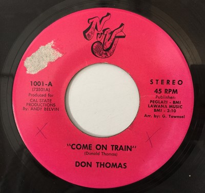 Lot 520 - DON THOMAS - COME ON TRAIN C/W TRAIN START MOVIN' - NUVJ (1001)