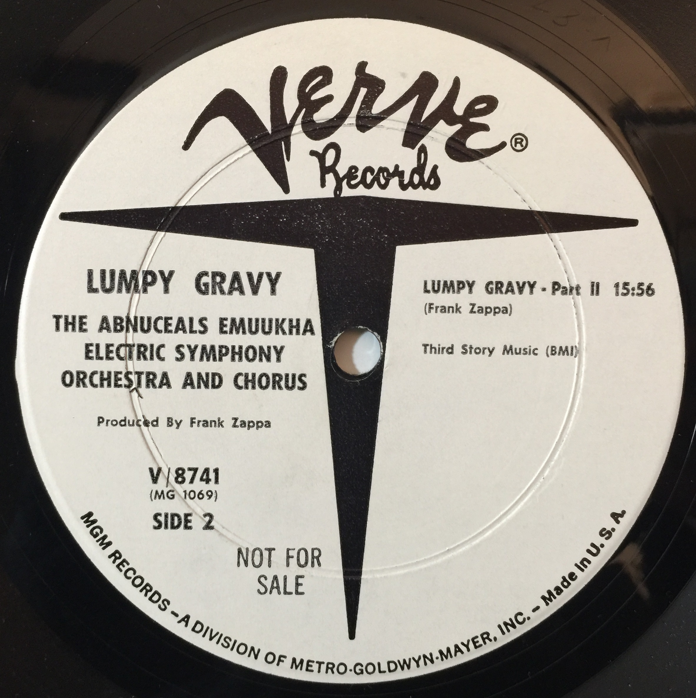 Lot 334 Frank Zappa Lumpy Gravy LP White Label