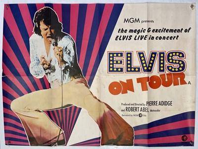 Lot 411 - ELVIS PRESLEY - ORIGINAL 'ON TOUR' (1972) UK QUAD POSTER.