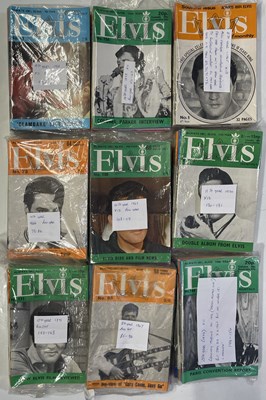 Lot 2420395 - ELVIS - LARGE COLLECTION OF ELVIS MONTHLY MAGAZINES.