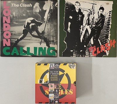 Lot 481 - THE CLASH - THE SINGLES 7" BOX SET/ LPs PACK